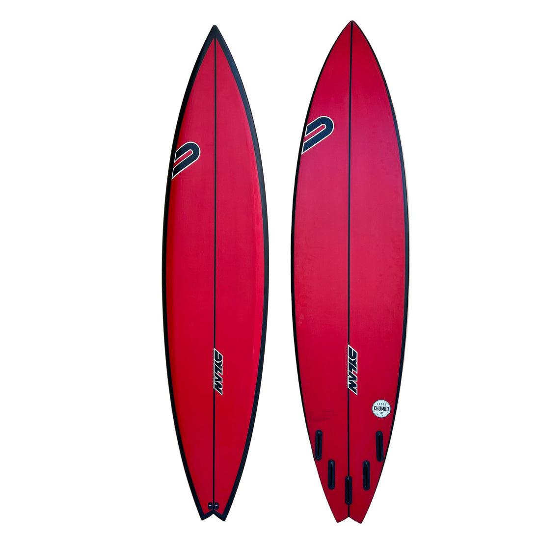 The Dylan Shapes Lucas Chumbo Pro 7'6 Clear with Rail Spray Surfboard — a high-performance big-wave board designed with Lucas “Chumbo” Chianca, built for unmatched paddle power, hold, and precision in serious surf.

The proven Chumbo has a flat deck that distributes volume to the rails, low rail profile for enhanced control, and a deep double concave through vee. This model is engineered to deliver speed, drive, and responsiveness in heavy water.