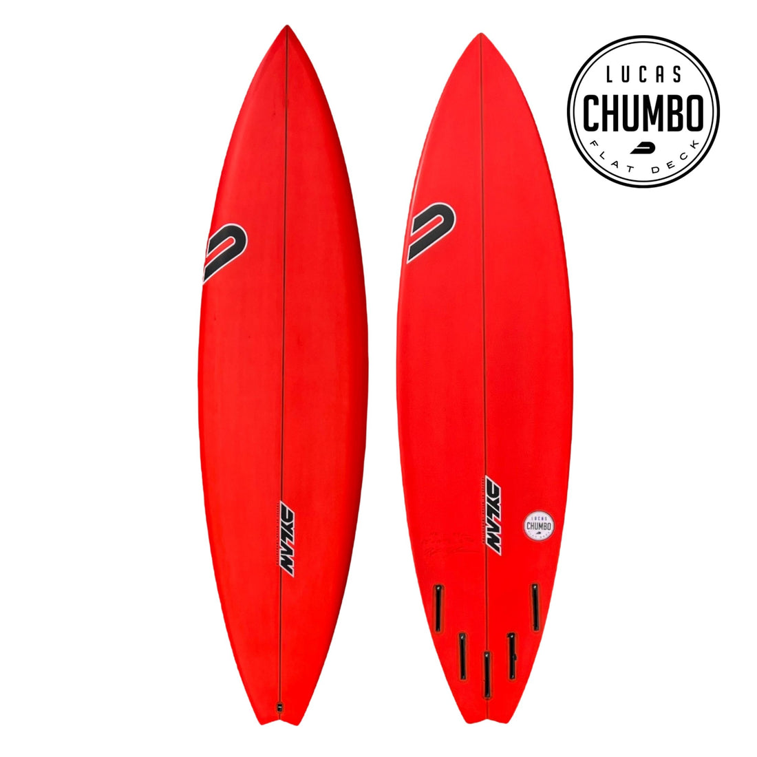 Dyalan Shapes Chumbo big wave surfboard model. Step Deck design for easy paddle ins on large waves. Future Fins 5 plug 
