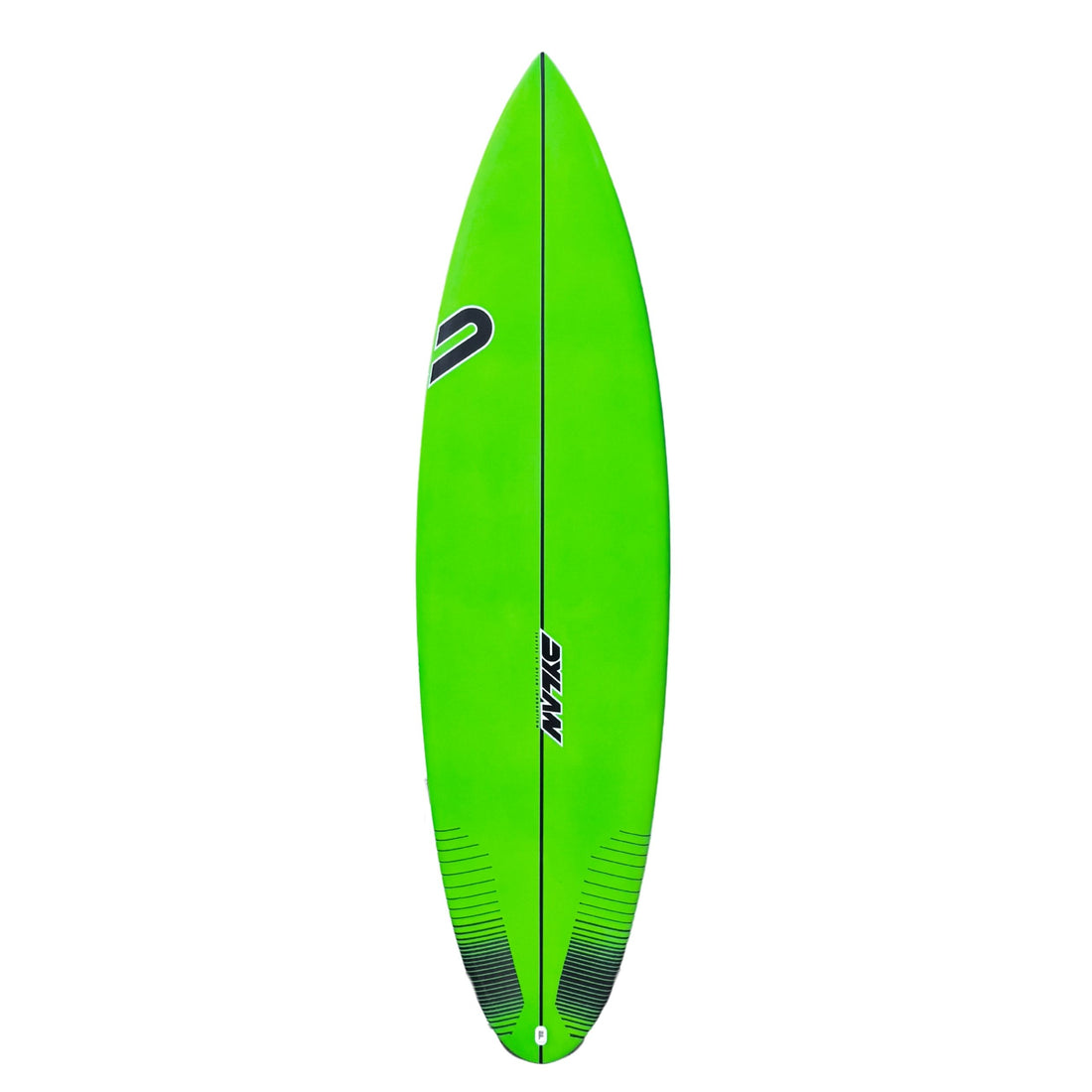 Dylan Shapes RX5 Surfboard Neon Green Spray 6'4 Future Fins 3 plug- high-performance shortboard by Dylan Longbottom, available at Freeride Surf & Skate Auckland NZ