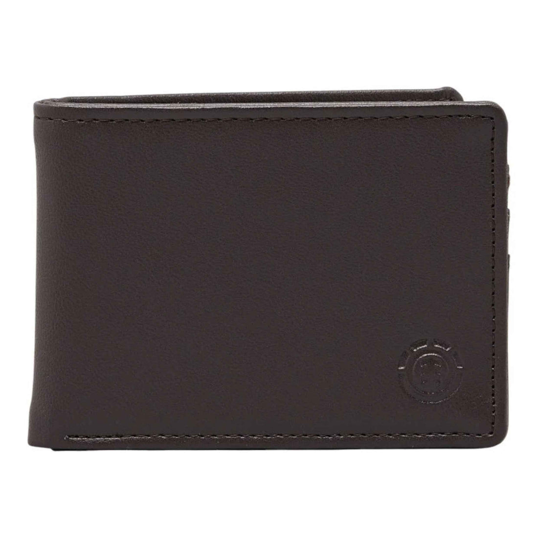 Element Corpo Wallet Chocolate leather bi-fold wallet available at Freeride Surf & Skate NZ.