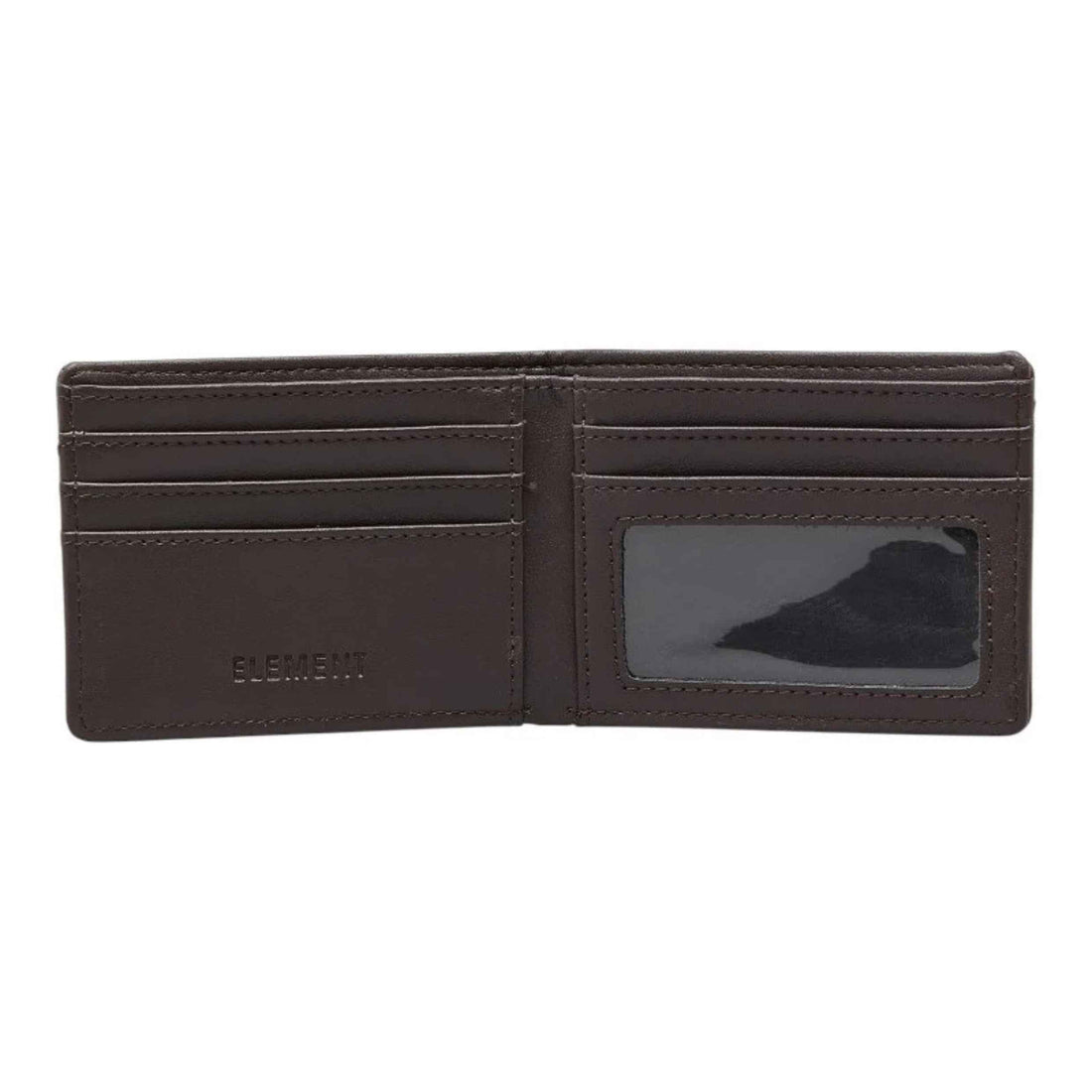 Element Corpo Wallet Chocolate leather bi-fold wallet available at Freeride Surf & Skate NZ.