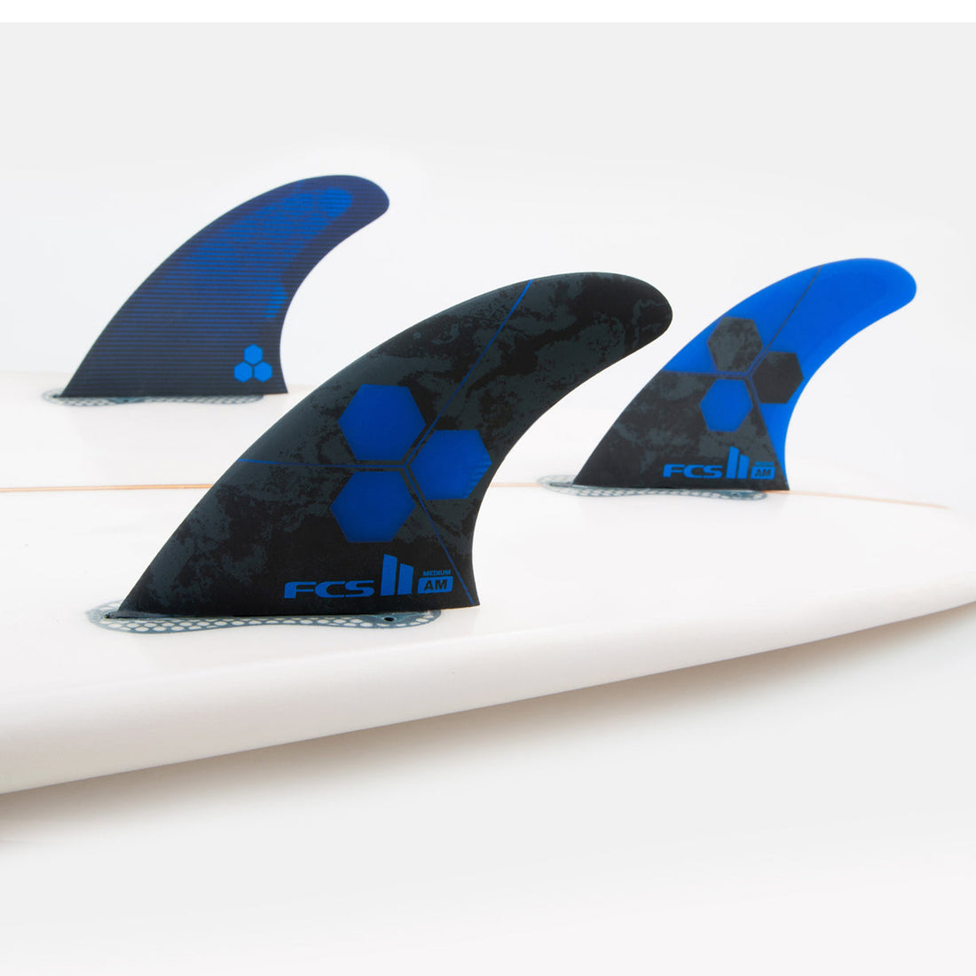 FCS II Al Merrick Medium PC Cobalt tri fin set for FCS II system at surf shop Auckland NZ