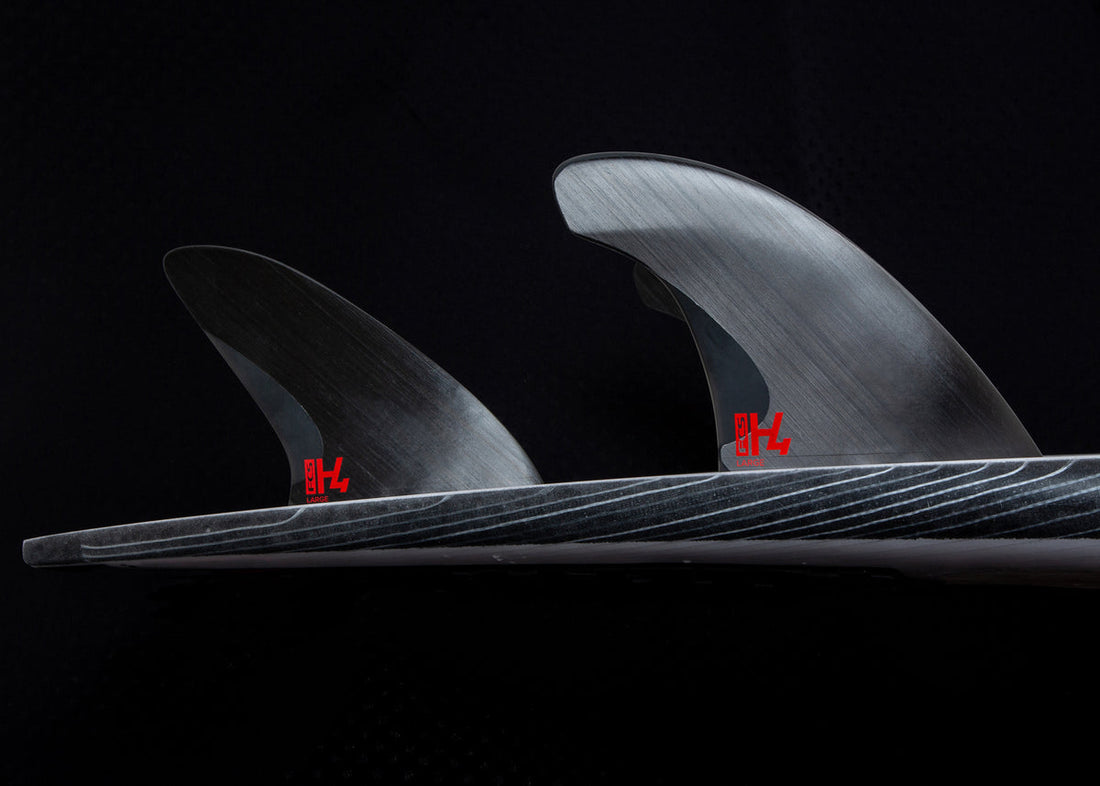 FCS II H4 Smoke Large tri fin set for FCS II system at surf shop Auckland NZ