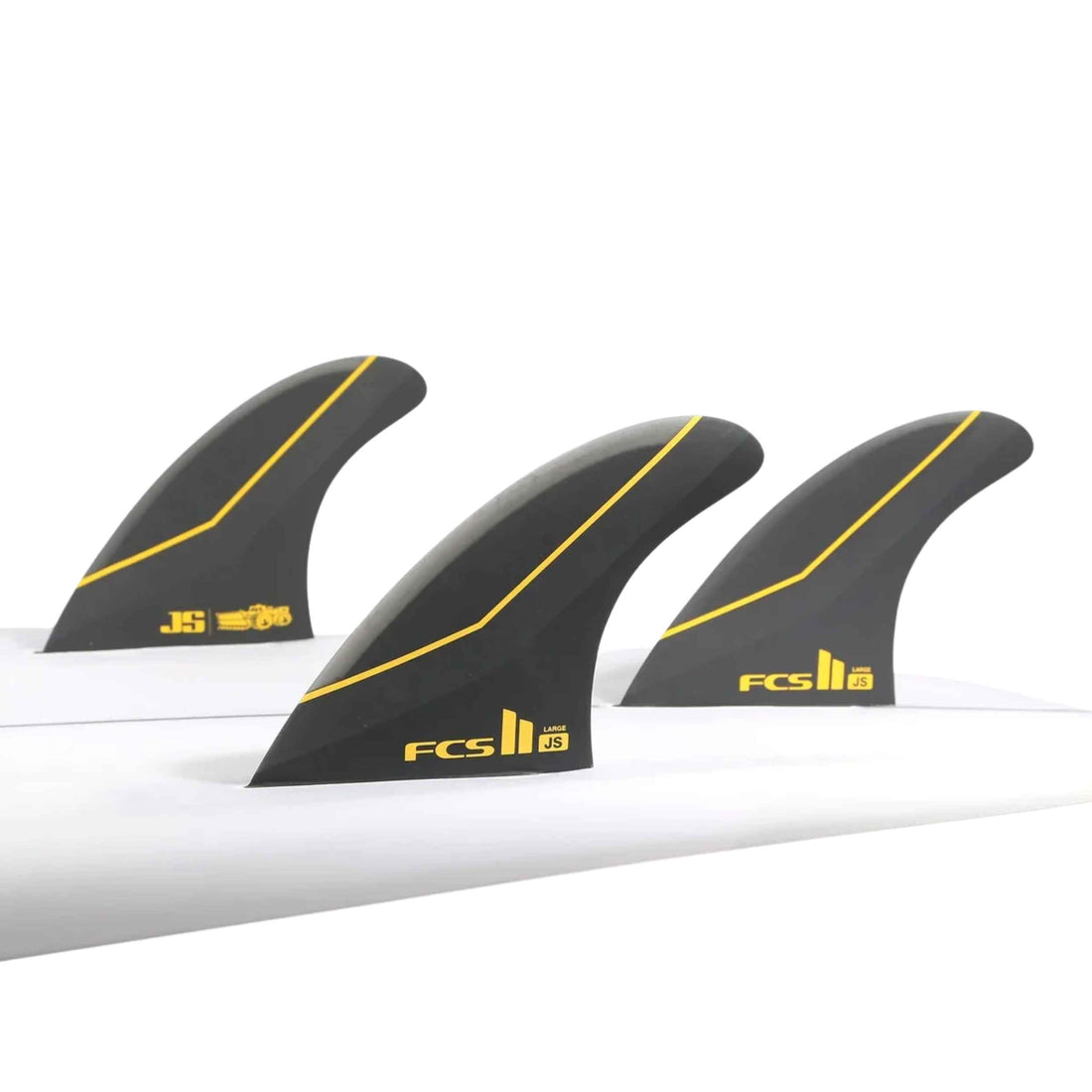 FCS II JS PC Carbon Black Medium Tri Fins for speed, flow and powerful turns at Freeride Surf & Skate Auckland NZ