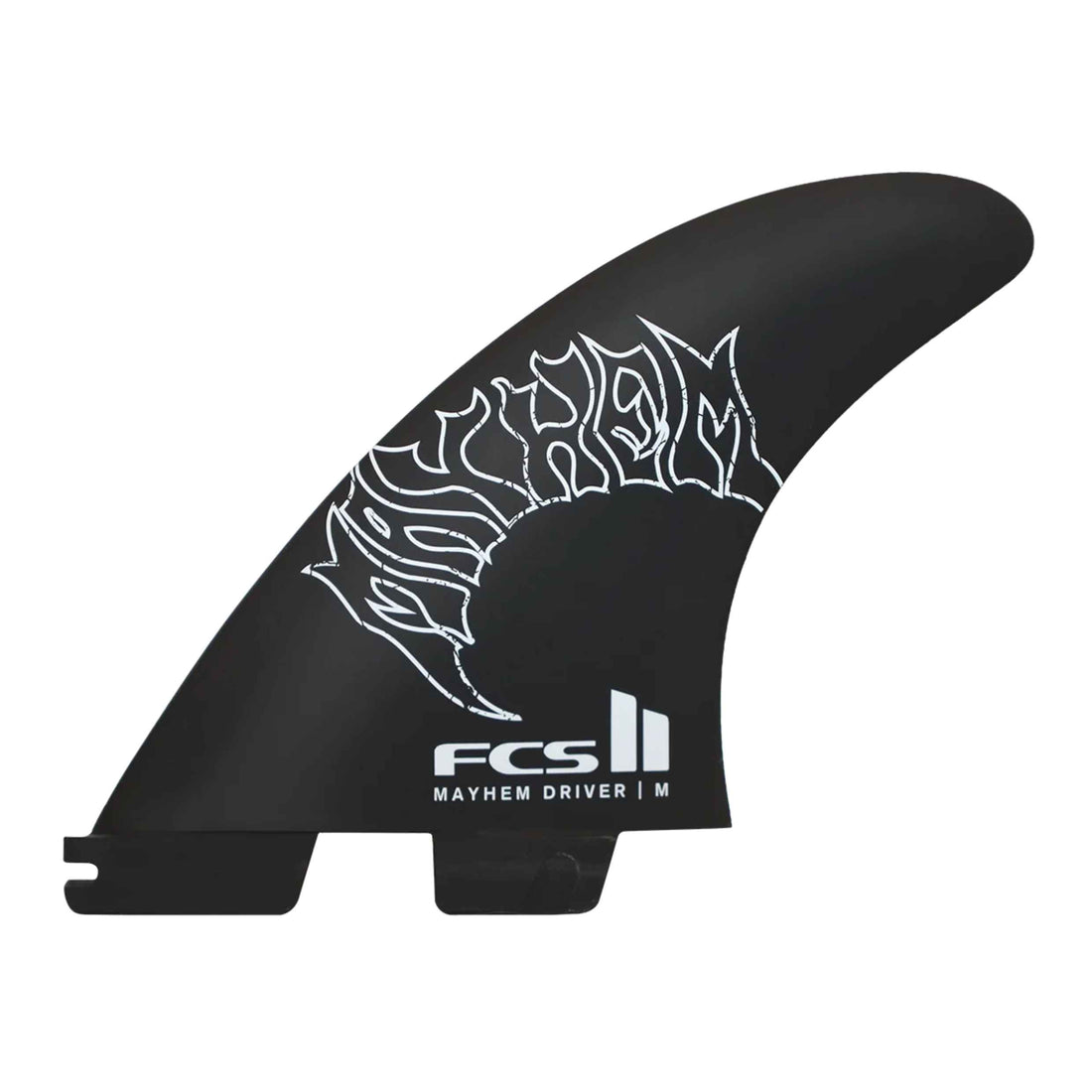 FCS II Mayhem Driver PC Carbon Blue Medium Tri Fins designed with Matt Biolos at Freeride Surf & Skate Auckland NZ