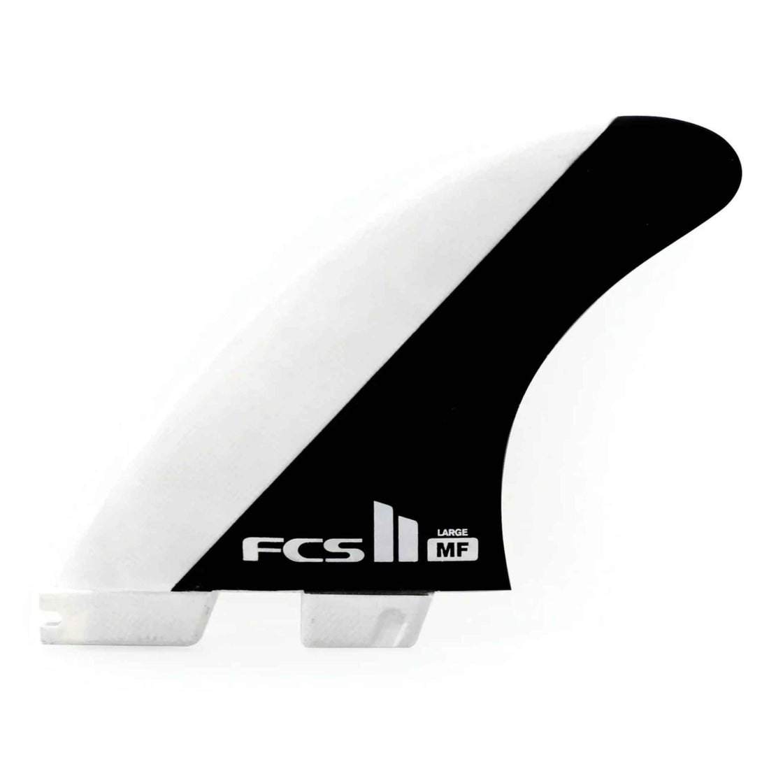 FCS II MF PC Black White Medium tri fin set for FCS II system at surf shop Auckland NZ