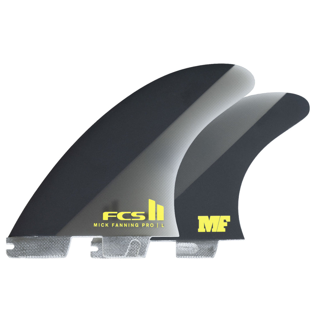 FCS II Mick Fanning PG Black Acid Medium tri fin set for FCS II system at surf shop Auckland NZ