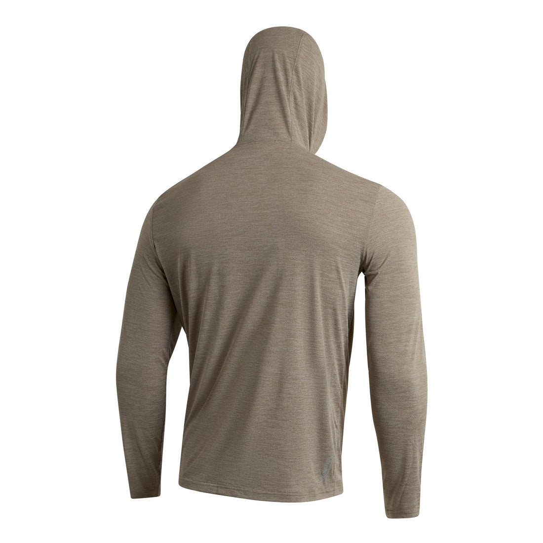Florence Marine X Airtex hooded long sleeve performance shirt in heather vintage khaki with UPF protection, available at Freeride Surf & Skate NZ.