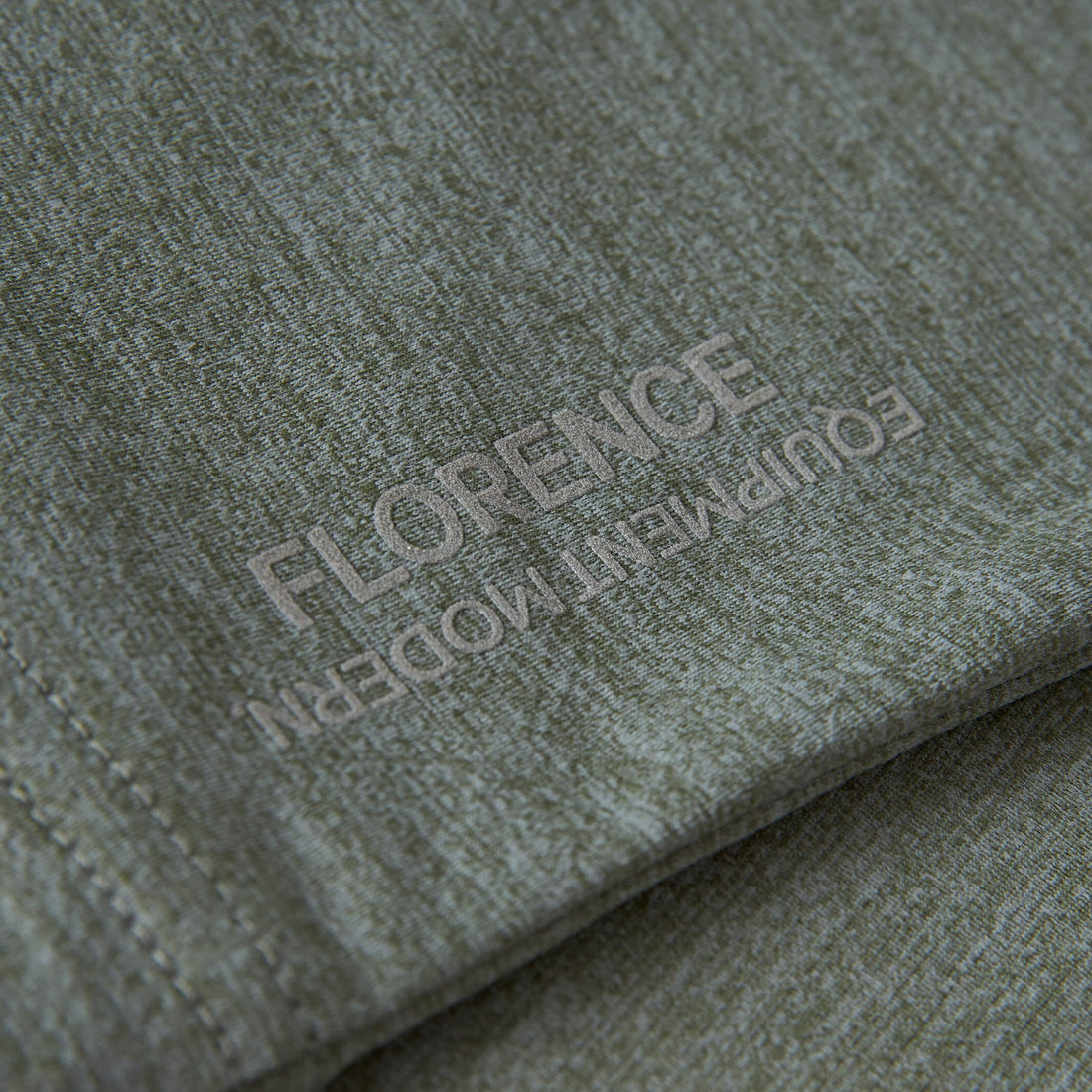 Florence Marine X Airtex short sleeve performance shirt in heather dark sage with breathable fabric, available at Freeride Surf & Skate NZ.