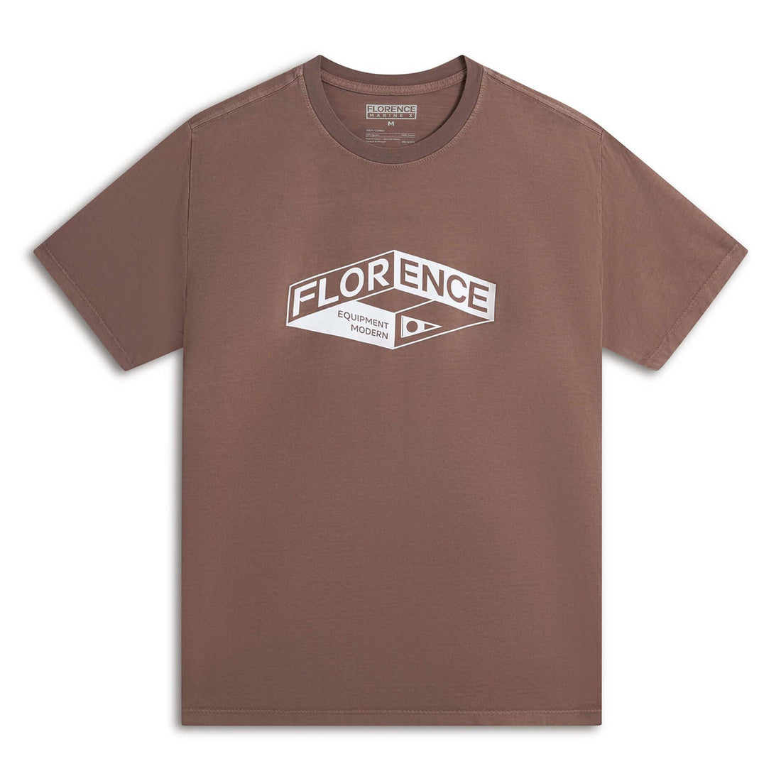 Florence Marine X Culture t-shirt in pumice made from lightweight cotton, available at Freeride Surf & Skate NZ.