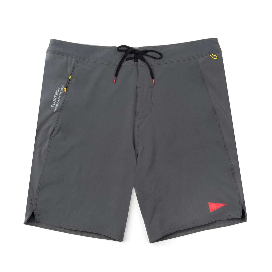 Florence F1 Burgee Cordura Boardshort in Charcoal, durable 4-way stretch surf trunk, available at Freeride Surf & Skate NZ.