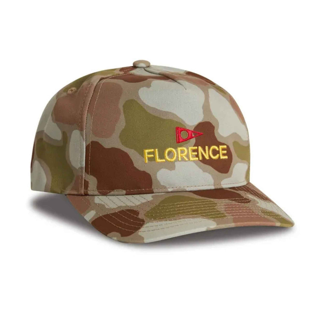 Florence Logo Twill Hat in Arid Tan Camo at Freeride surf shop Auckland NZ
