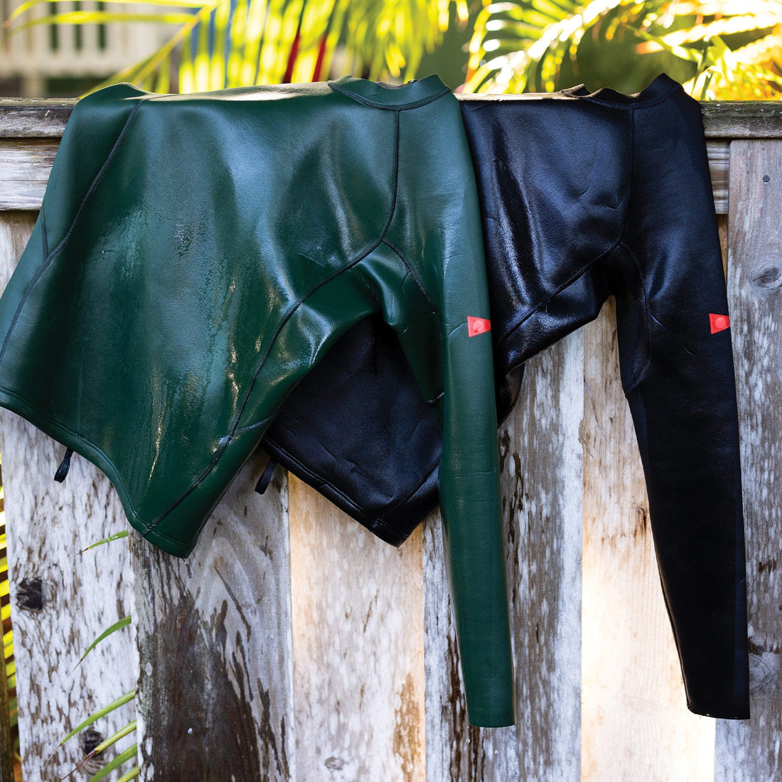 Florence Marine X 1.5mm wetsuit top in burnt olive made with premium Japanese neoprene, available at Freeride Surf & Skate NZ.