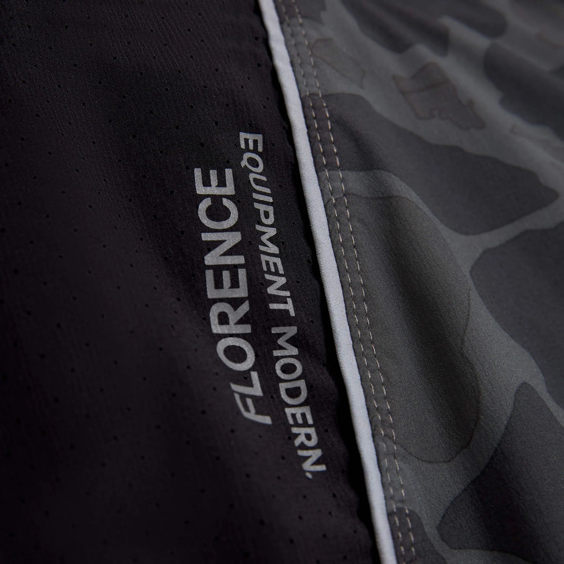 Florence Marine X Airtex 2-in-1 boardshorts in black camo with integrated compression liner, available at Freeride Surf & Skate NZ.