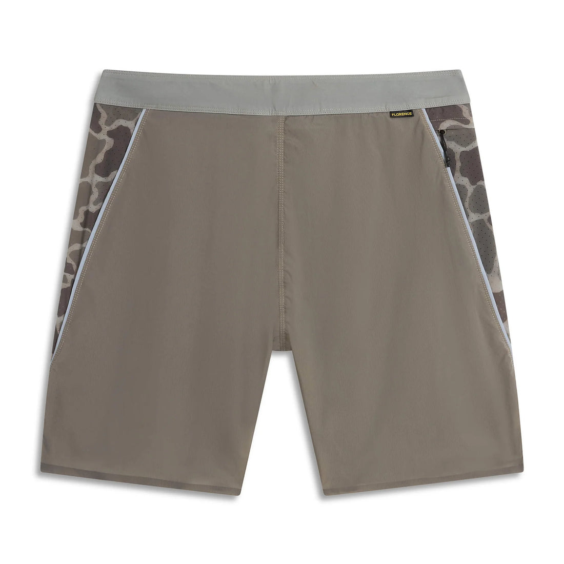Florence Marine X Airtex 2-in-1 boardshorts in moss grey with integrated compression liner, available at Freeride Surf & Skate NZ.