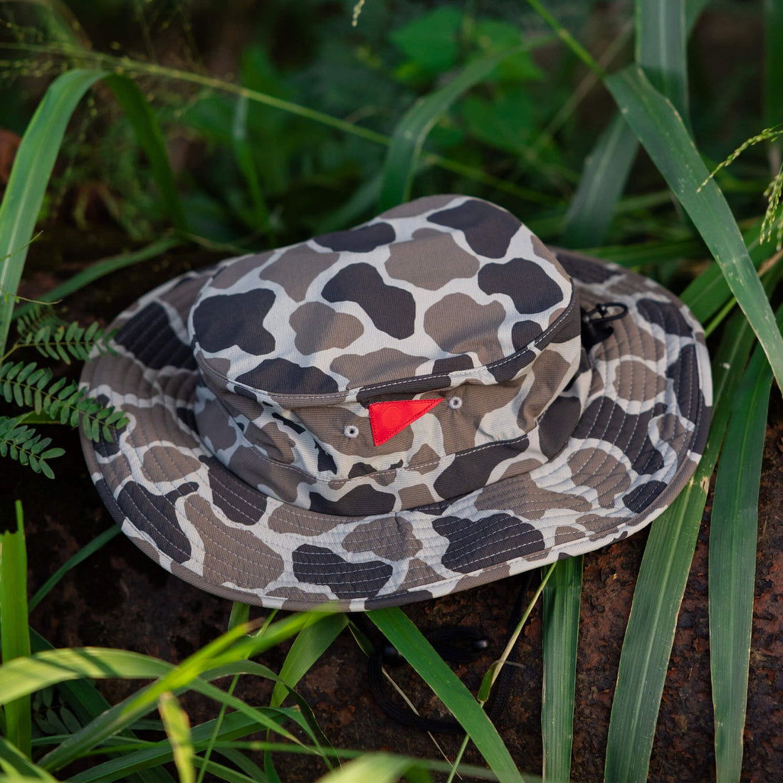 Florence Marine X Airtex Boonie Hat tundra camo with breathable AIRTEX panels and EVA brim available at Freeride Surf & Skate NZ.