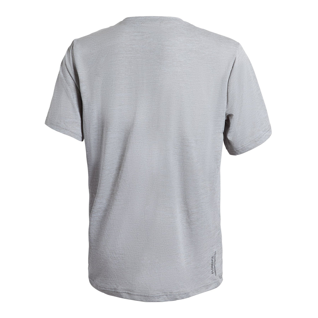 Florence Marine X Airtex short sleeve performance shirt in heather grey made from recycled fabric, available at Freeride Surf & Skate NZ.