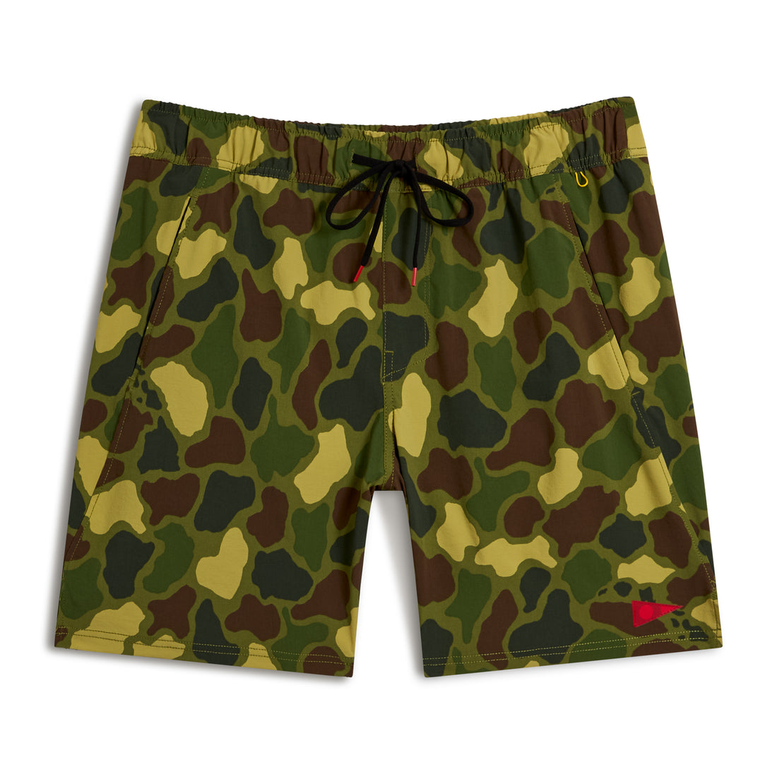 Florence Marine X All Purpose Utility Short in Tropical Green Camo with Cordura fabric and utility features, available at Freeride Surf & Skate NZ.