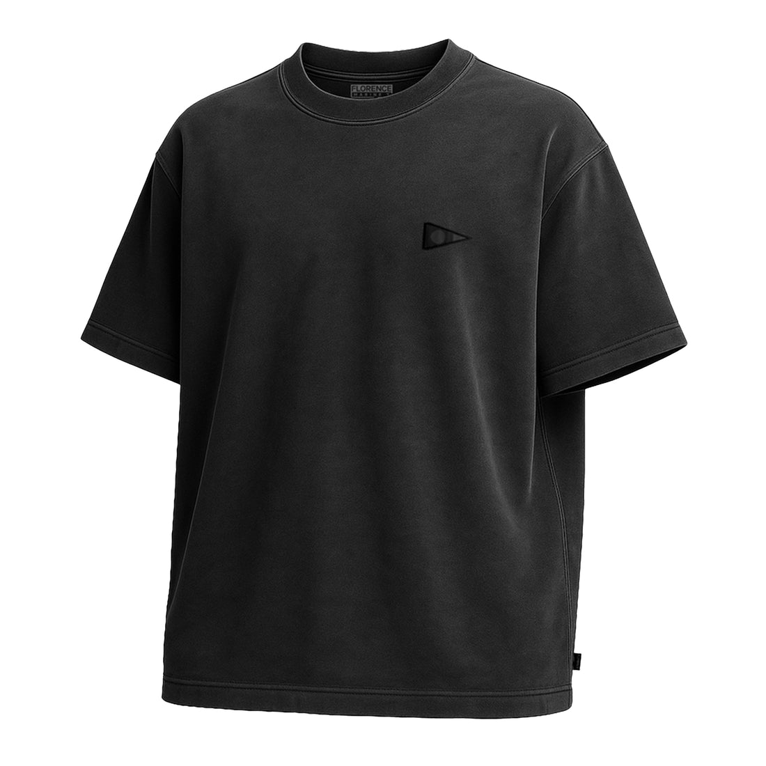 Florence Marine X Burgee Box Tee in Black available at Freeride Surf & Skate NZ.