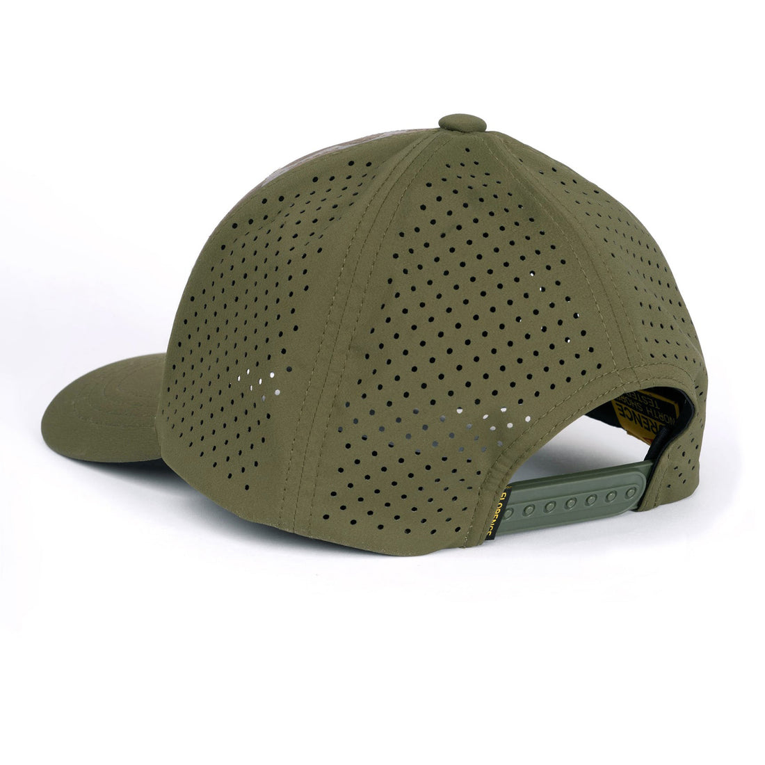 Florence Marine X Camo Airtex trucker cap in burnt olive with breathable panels and water-repellent front, available at Freeride Surf & Skate NZ.