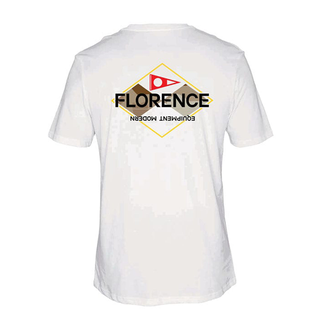 Florence Marine X Camo T-Shirt in white made from breathable 100% cotton, available at Freeride Surf & Skate NZ.