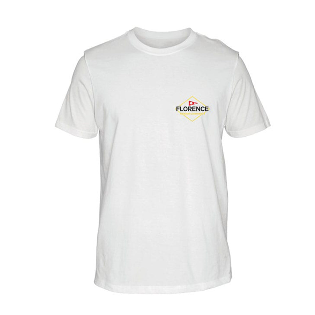 Florence Marine X Camo T-Shirt in white made from breathable 100% cotton, available at Freeride Surf & Skate NZ.