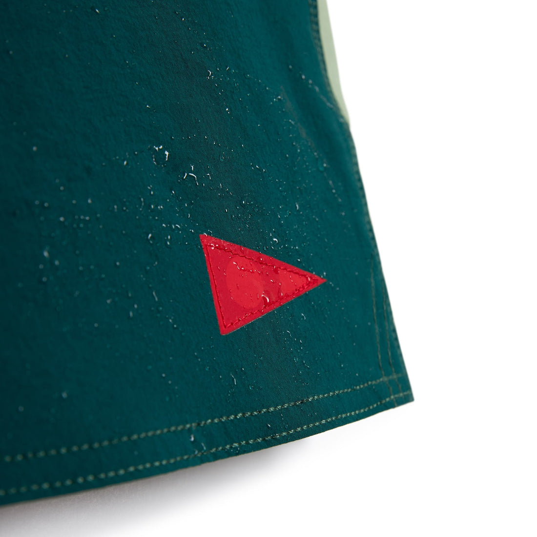 Florence Marine X F1 Burgee Cordura Boardshort in Dark Emerald with durable Cordura fabric and scalloped hem, available at Freeride Surf & Skate NZ.