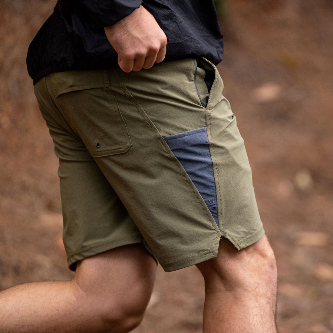 Florence Marine X F1 Cordura Utility Boardshort in Dark Brown with utility pockets and 4-way stretch Cordura, available at Freeride Surf & Skate NZ.