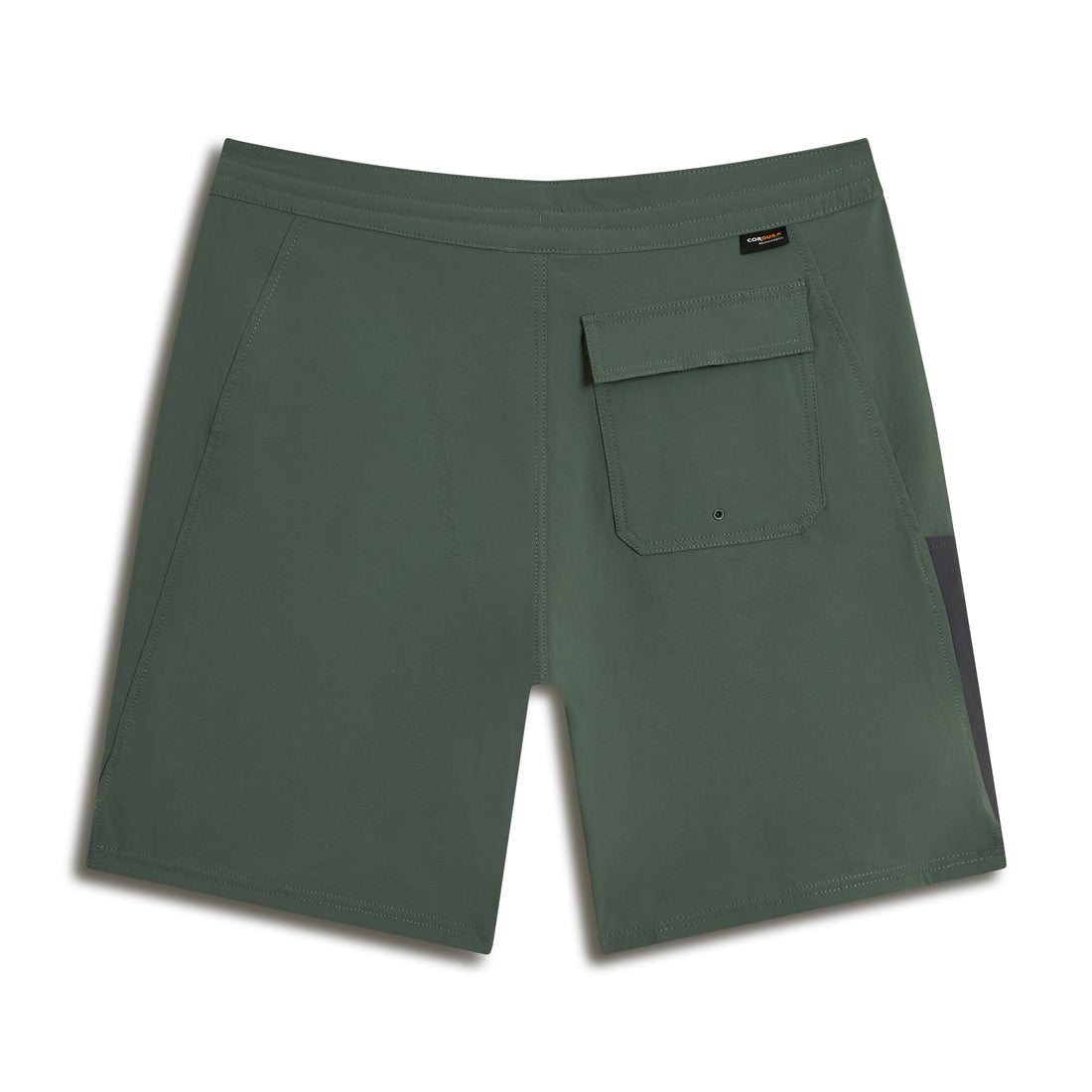 Florence Marine X F1 Cordura Utility Short in Dark Sage with utility pockets and 4-way stretch Cordura, available at Freeride Surf & Skate NZ.