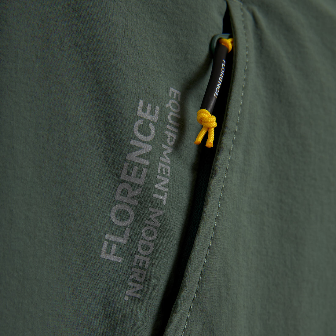 Florence Marine X F1 Cordura Utility Short in Dark Sage with utility pockets and 4-way stretch Cordura, available at Freeride Surf & Skate NZ.