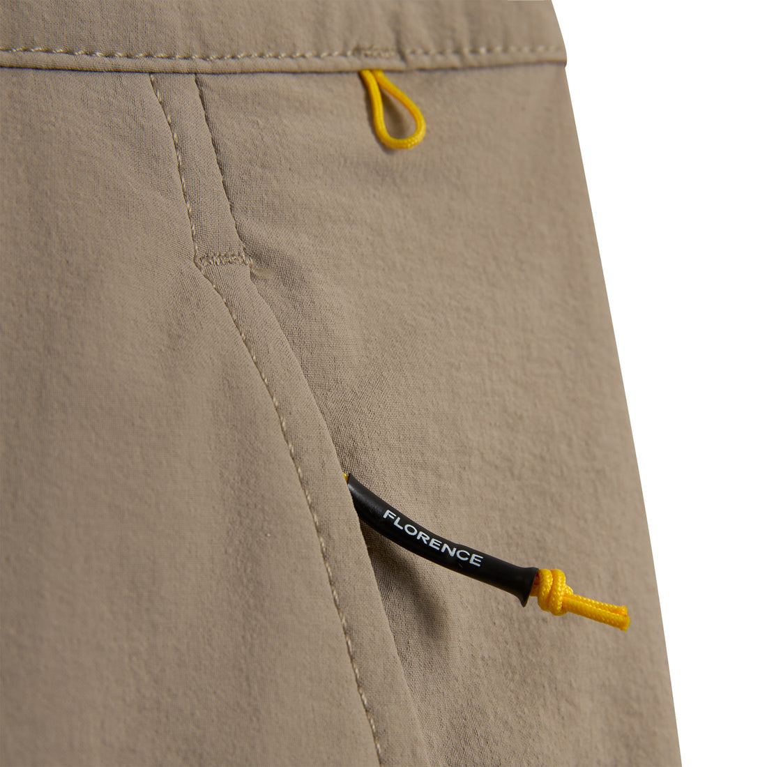 Florence Marine X F1 Cordura Utility Short in Vintage Khaki with 4-way stretch Cordura and utility zipper pockets, available at Freeride Surf & Skate NZ.