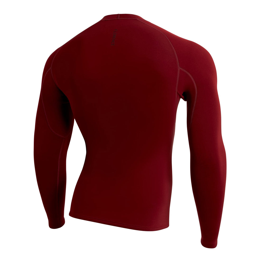 Florence Marine X flatlock 1.5mm wetsuit top in maroon made with premium Yamamoto rubber, available at Freeride Surf & Skate NZ.