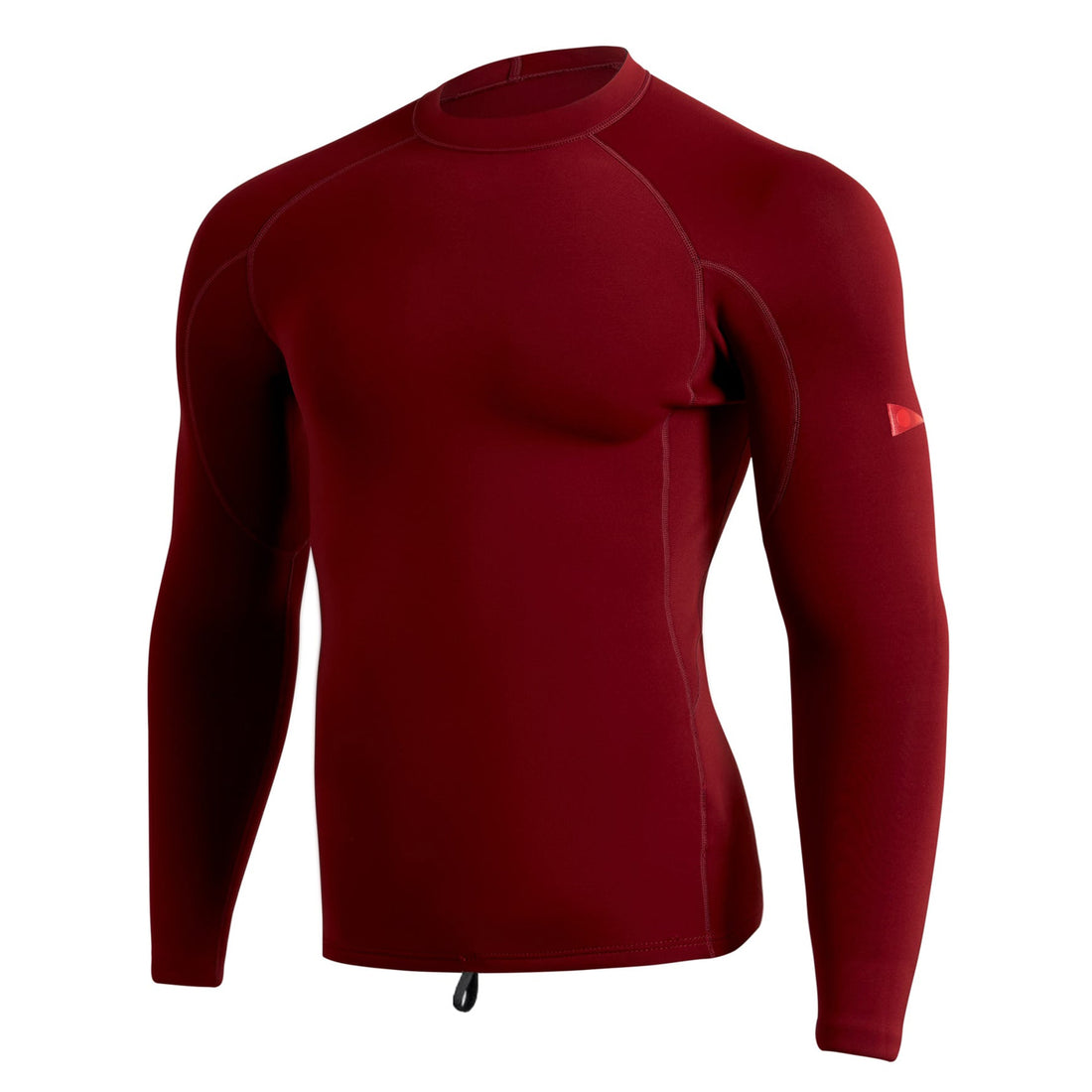 Florence Marine X flatlock 1.5mm wetsuit top in maroon made with premium Yamamoto rubber, available at Freeride Surf & Skate NZ.