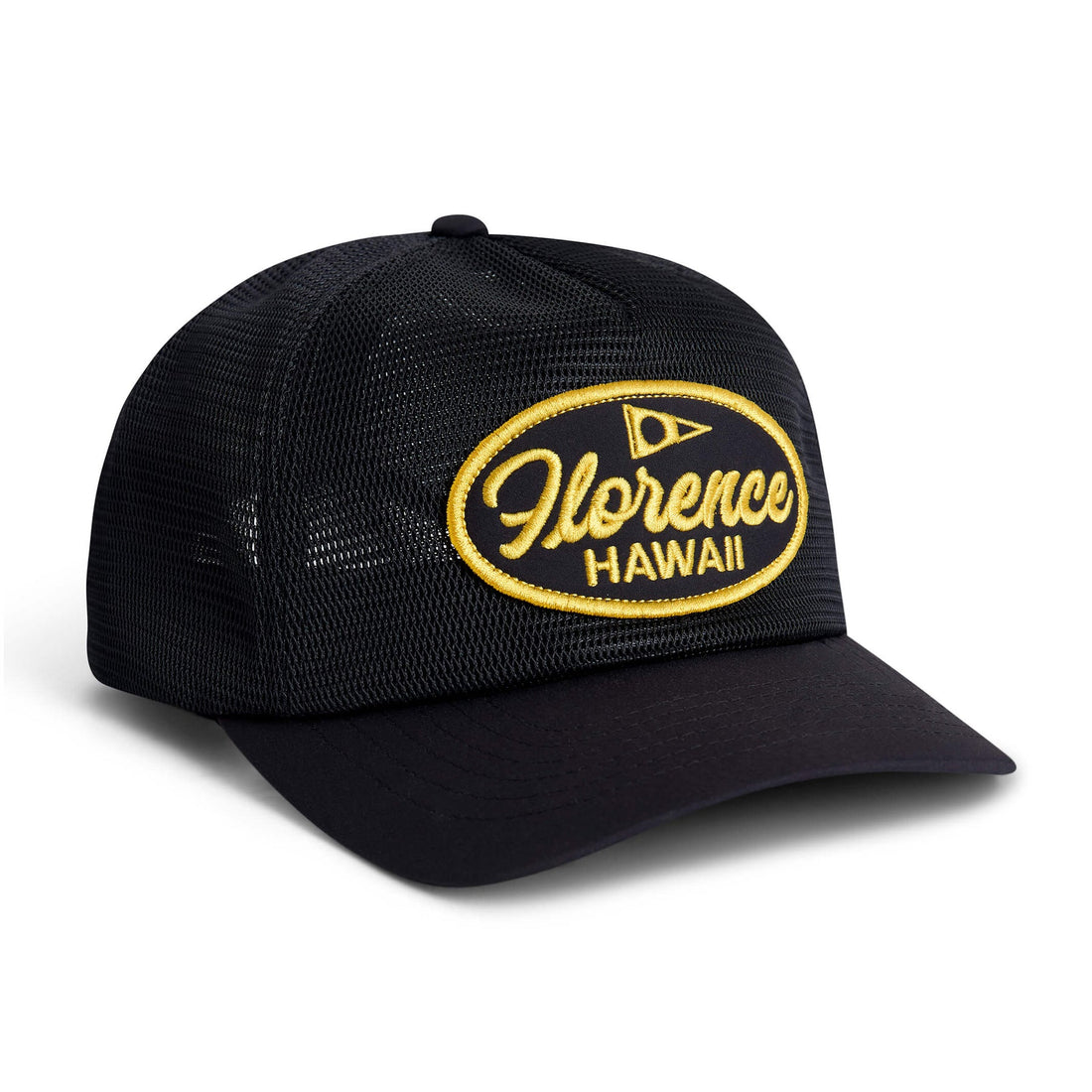 Shop Florence Marine X Hawaii Mesh Trucker Cap Black. Breathable double mesh crown and performance sweatband. Fast NZ shipping, Freeride NZ.