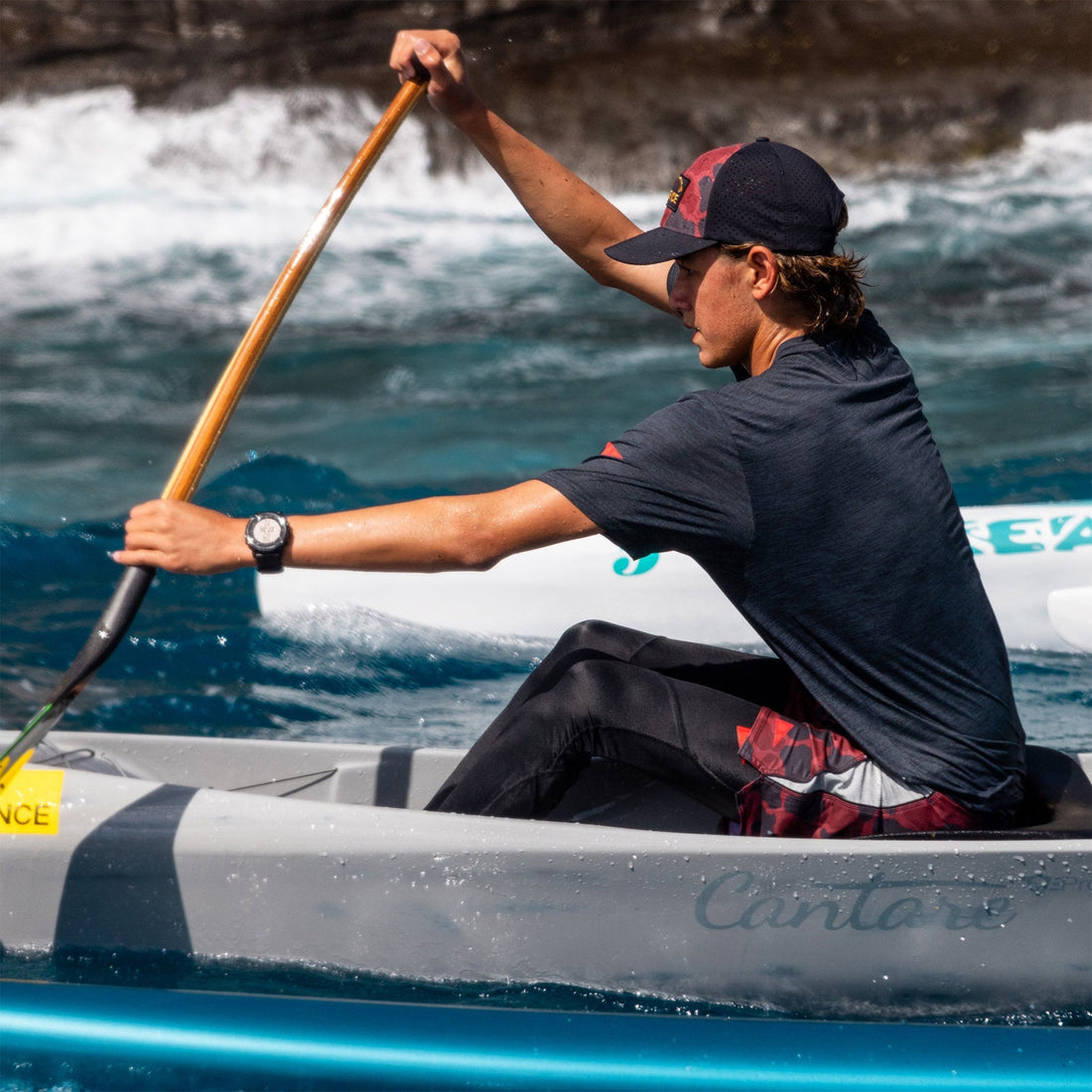 Florence Marine X Hydratight performance tights in black with UPF 50+ sun protection, available at Freeride Surf & Skate NZ.