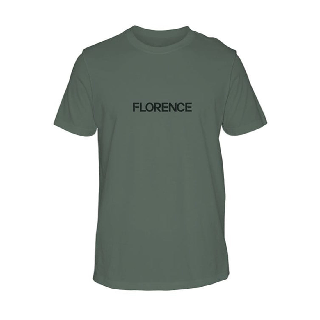 Florence Marine X Mens Tee Dark Sage made from 100% cotton, breathable everyday t-shirt available at Freeride Surf & Skate NZ.