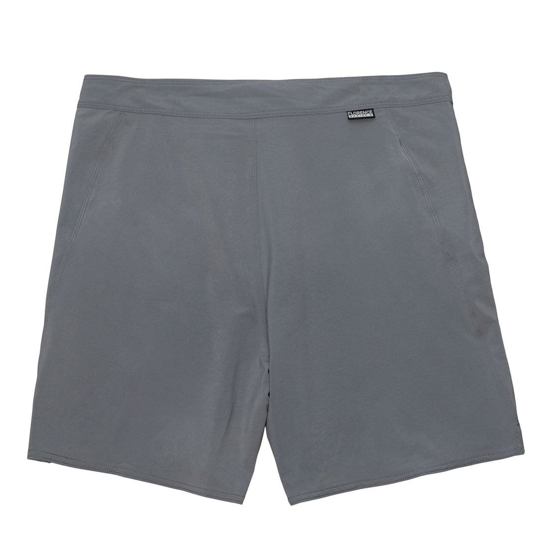 Florence Marine X Standard Issue Boardshort in Grey with 4-way stretch and side zip pocket, available at Freeride Surf & Skate NZ.