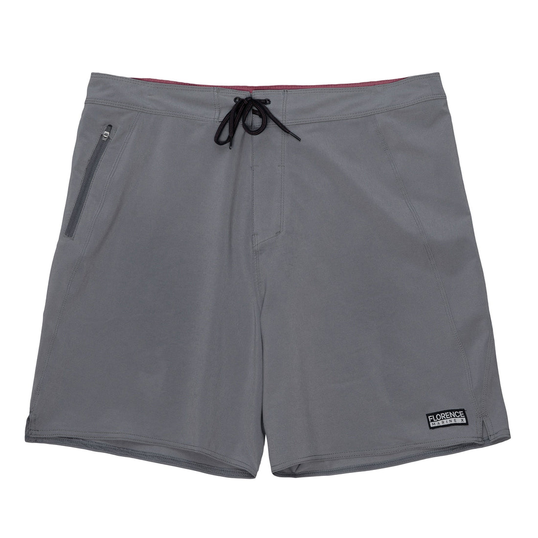 Florence Marine X Standard Issue Boardshort in Grey with 4-way stretch and side zip pocket, available at Freeride Surf & Skate NZ.