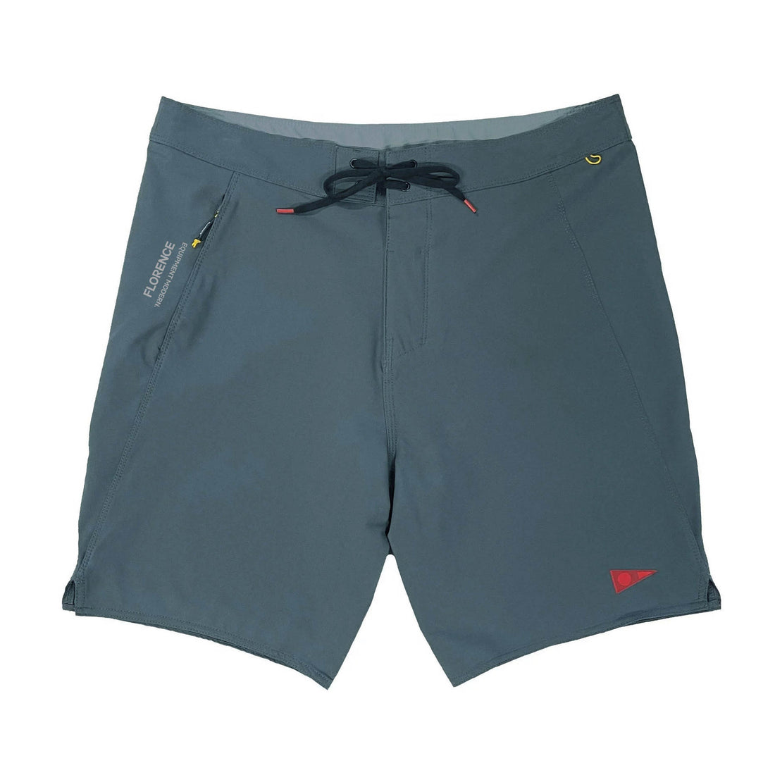 The Florence Marine X Standard Issue Boardshort is a durable 4-way stretch trunk made from quick-drying recycled polyester. A stitch-free inseam and smooth cire interior reduces chafe during long periods in the water, while a scalloped hem increases mobility. Triple-needle stitching adds strength and durability to the design.