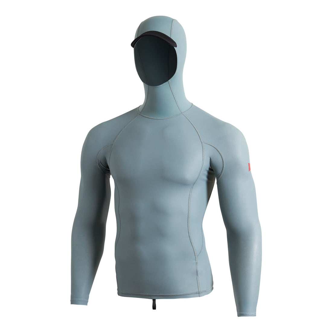Florence Marine X Windshield 2.0 Hooded Rashguard in Light Sea Blue with coated wind-blocking exterior and UPF protection, available at Freeride Surf & Skate NZ.