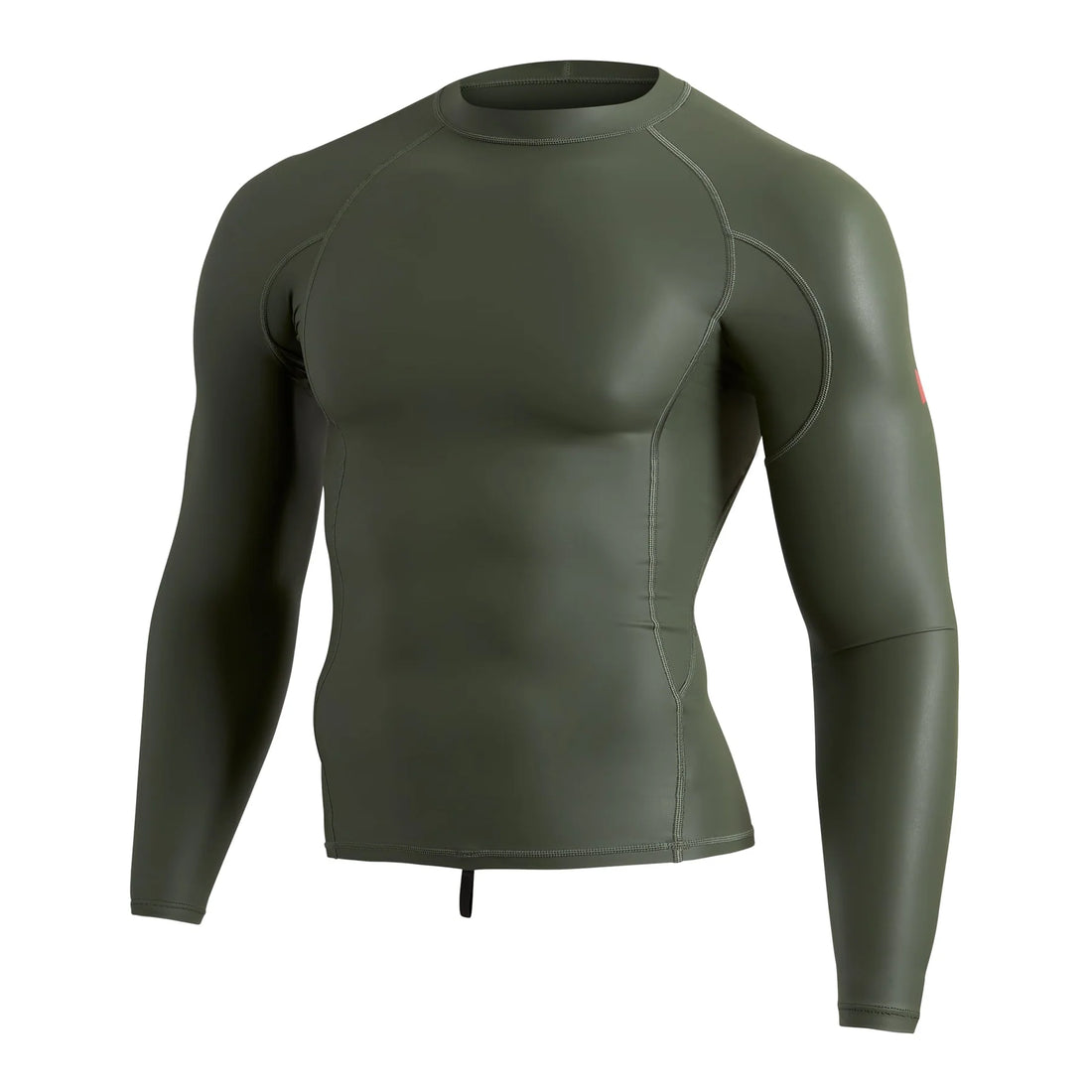 Florence Marine X Windshield Long Sleeve Rash Guard in Thyme with wind-blocking coated exterior and UPF protection, available at Freeride Surf & Skate NZ.