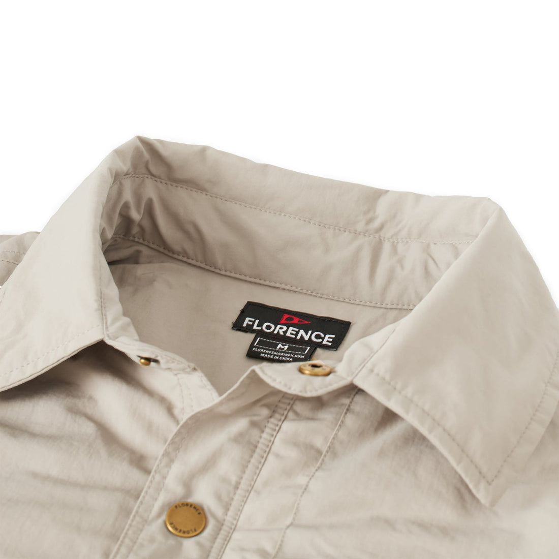 Florence Wind Pro Utility Jacket in vintage khaki with abrasion-resistant nylon shell, available at Freeride Surf & Skate NZ.