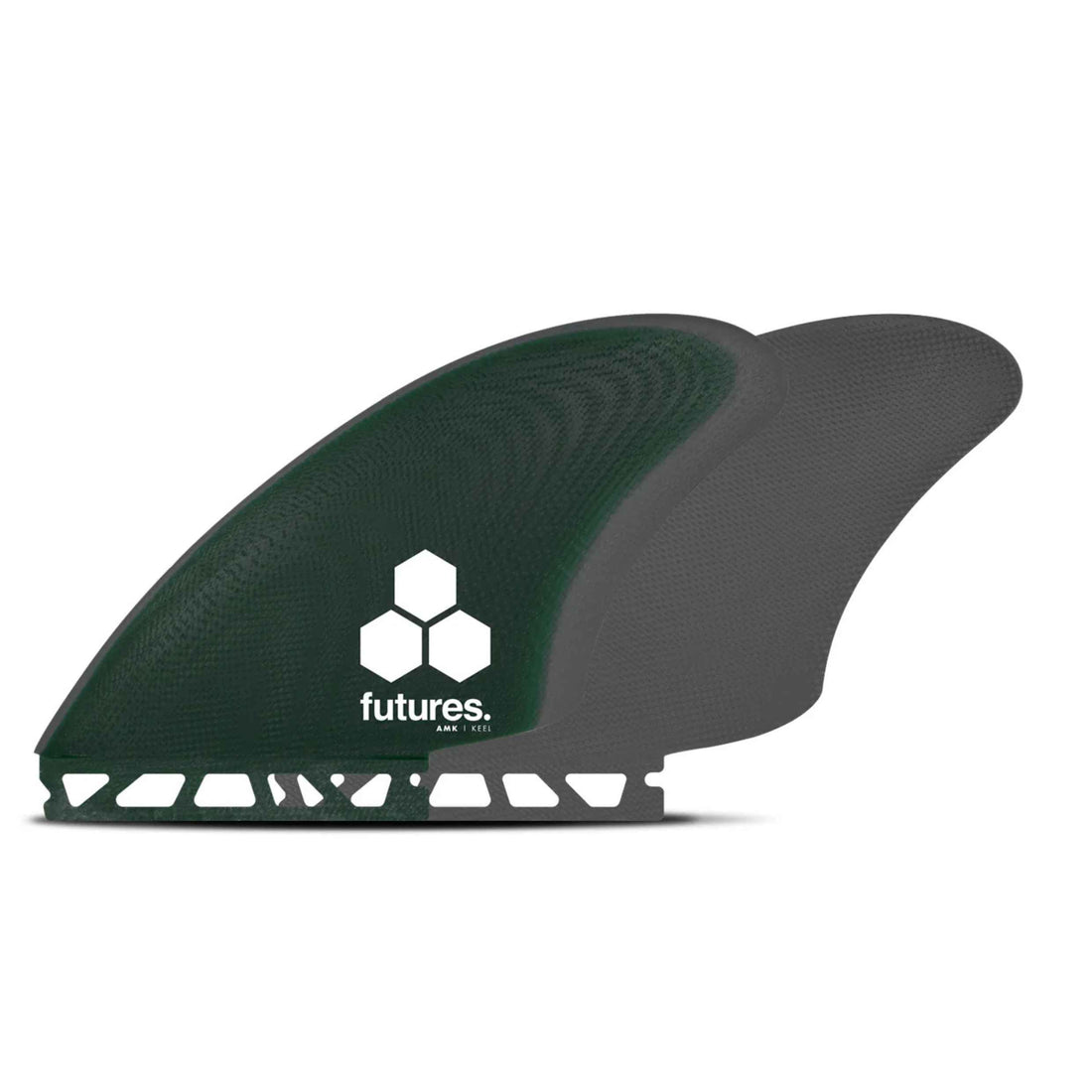 Futures Al Merrick Keel Twin Fibreglass surfboard fin set available at Freeride Surf & Skate NZ.