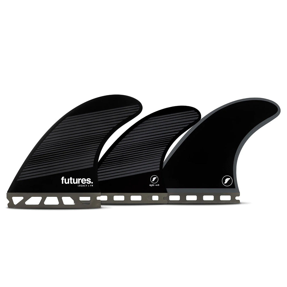 Futures F8 Legacy Series Large thruster fin set for Futures system at surf shop Auckland NZ