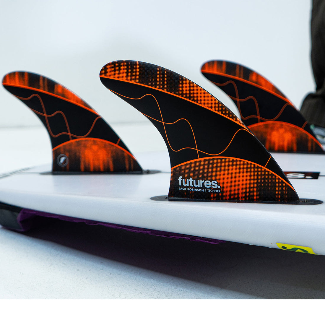 Futures Jack Robinson Techflex Large thruster fin set for Single Tab Futures fin systems at Freeride Surf & Skate Auckland NZ