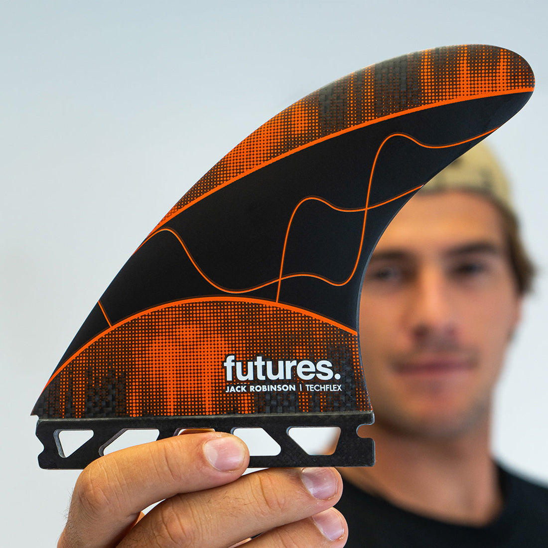 Futures Jack Robinson Techflex Large thruster fin set for Single Tab Futures fin systems at Freeride Surf & Skate Auckland NZ