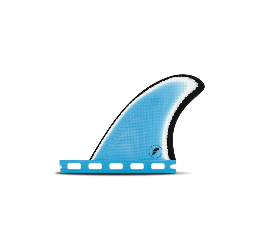 Futures Mark Richards twin fin plus trailer fiberglass surfboard fins available at Freeride Surf & Skate NZ.