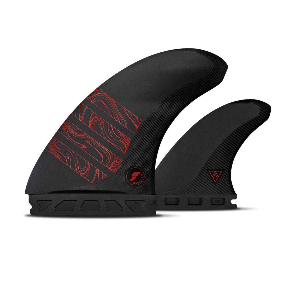 Futures Rasta 3/2 Reverse Twin + 1 Alpha fin set with Vector Foil for Single Tab Futures fin systems at Freeride Surf & Skate Auckland NZ