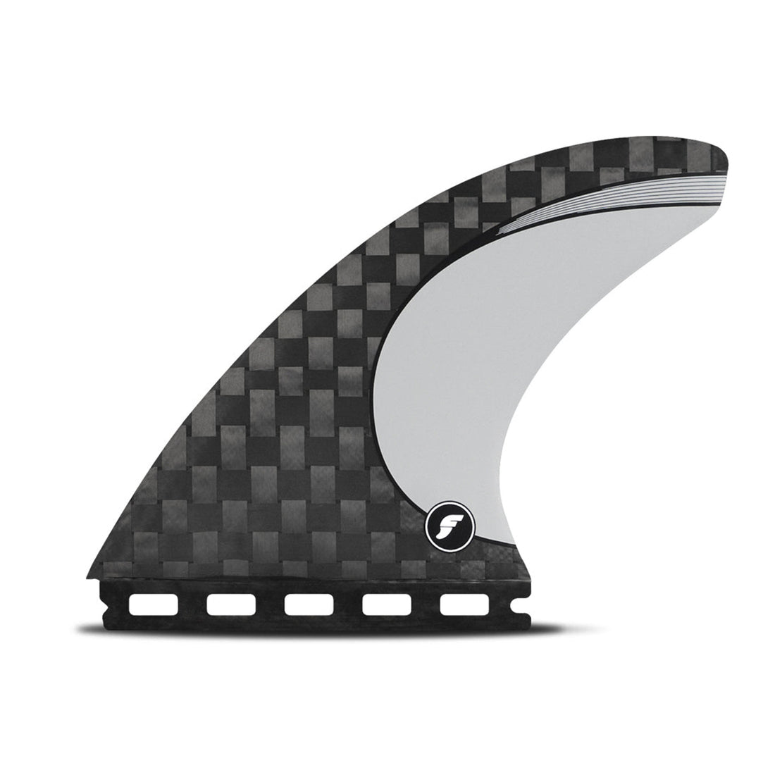 Futures Vector 3/2 Blackstix Thruster Fin Set Large — carbon Blackstix+ surf fins with Vector foil and Scimitar tip for high-speed performance and controlled drive, available at Freeride Surf & Skate NZ