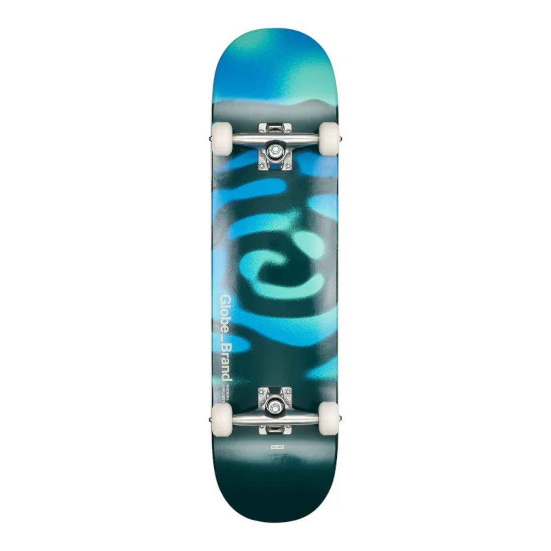 Globe G0 Pond Blue Green Complete 8.0 skateboard available at Freeride Surf & Skate NZ.